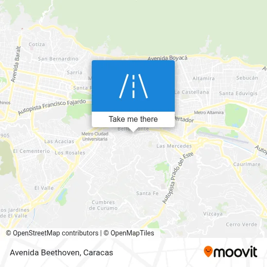 Avenida Beethoven map