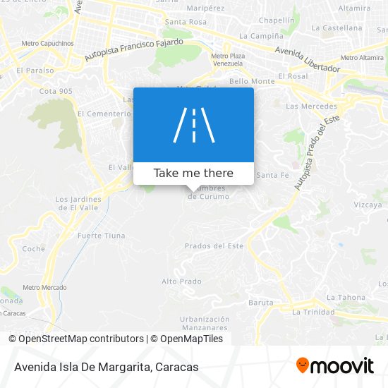 Avenida Isla De Margarita map