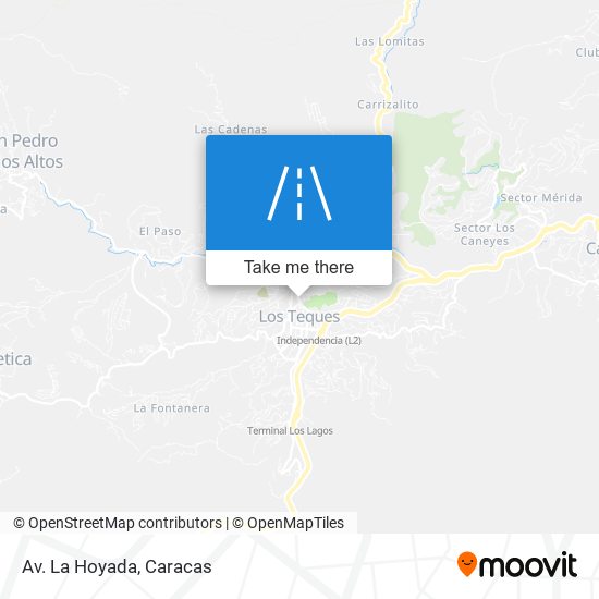 Av. La Hoyada map