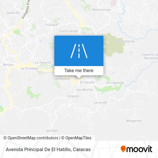 Avenida Principal De El Hatillo map