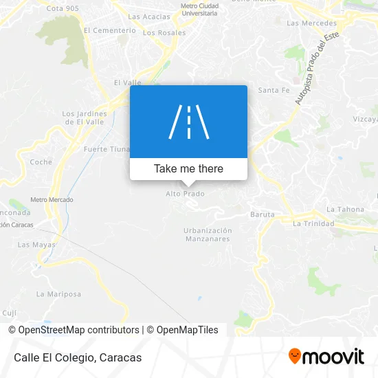 Mapa de Calle El Colegio