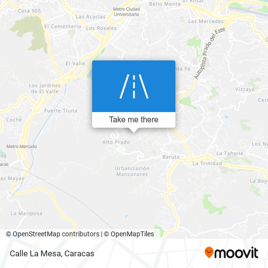 Calle La Mesa map