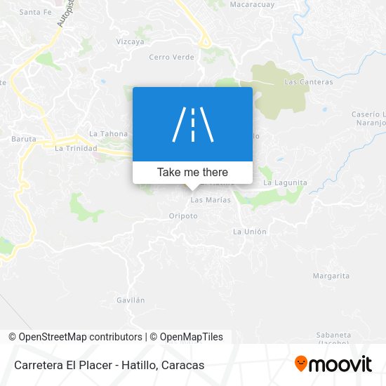 Carretera El Placer - Hatillo map