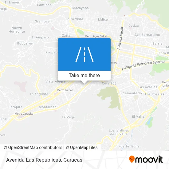 Mapa de Avenida Las Repúblicas