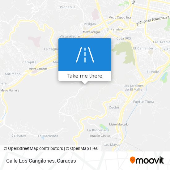 Calle Los Cangilones map