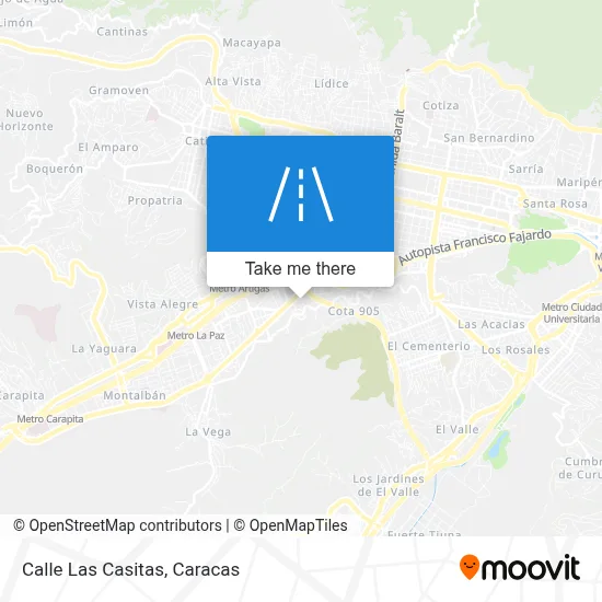 Calle Las Casitas map