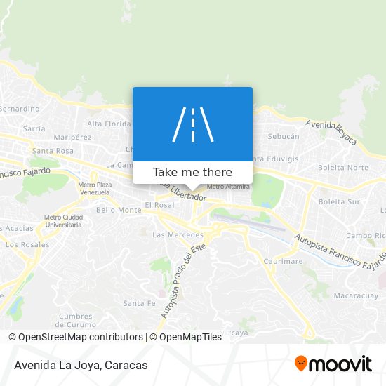 Avenida La Joya map