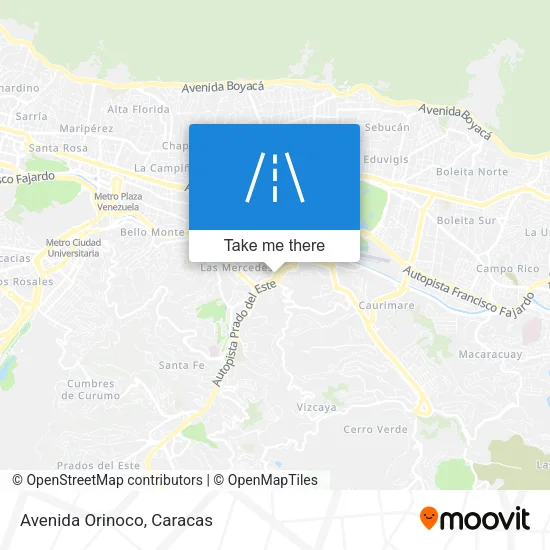 Mapa de Avenida Orinoco