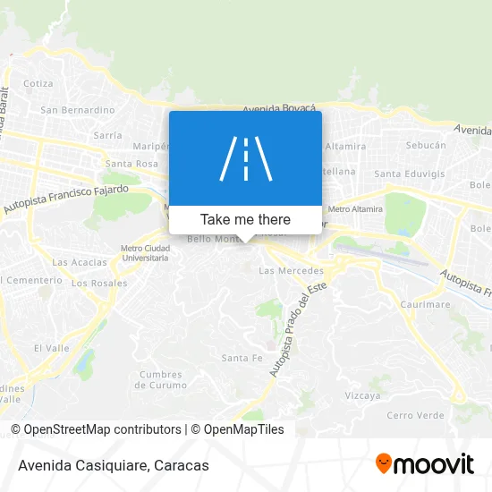 Avenida Casiquiare map