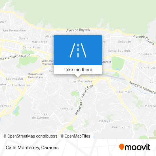 Calle Monterrey map