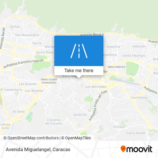 Avenida Miguelangel map