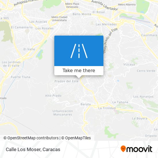 Calle Los Moser map