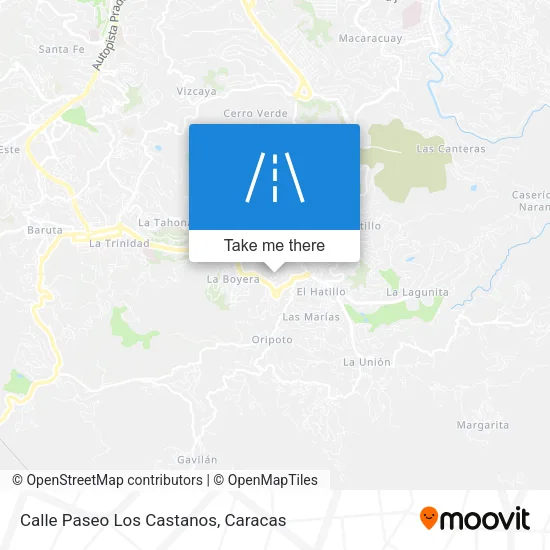 Mapa de Calle Paseo Los Castanos