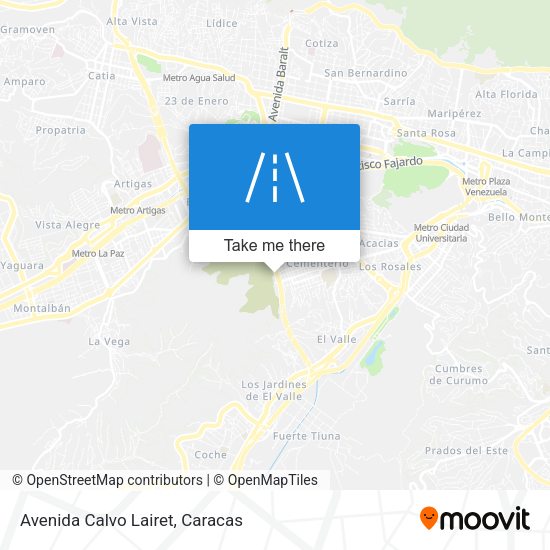 Avenida Calvo Lairet map