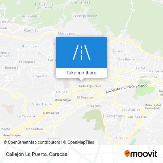 Callejón La Puerta map