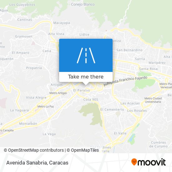 Avenida Sanabria map