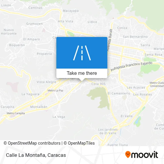 Mapa de Calle La Montaña