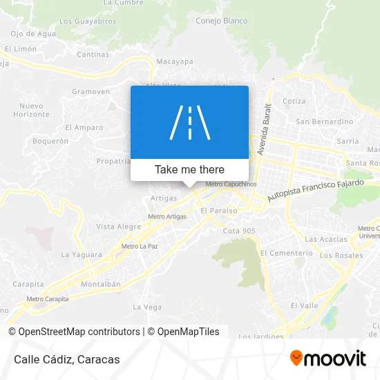 Mapa de Calle Cádiz