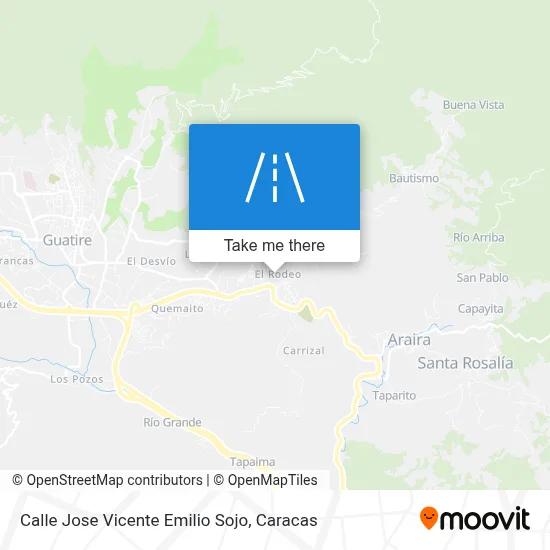 Calle Jose Vicente Emilio Sojo map