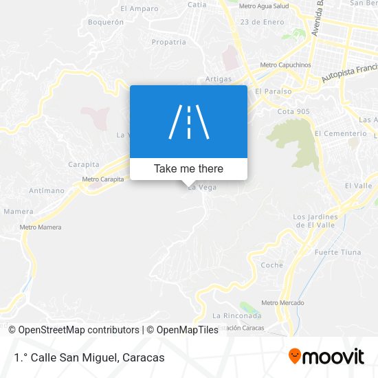 1.° Calle San Miguel map