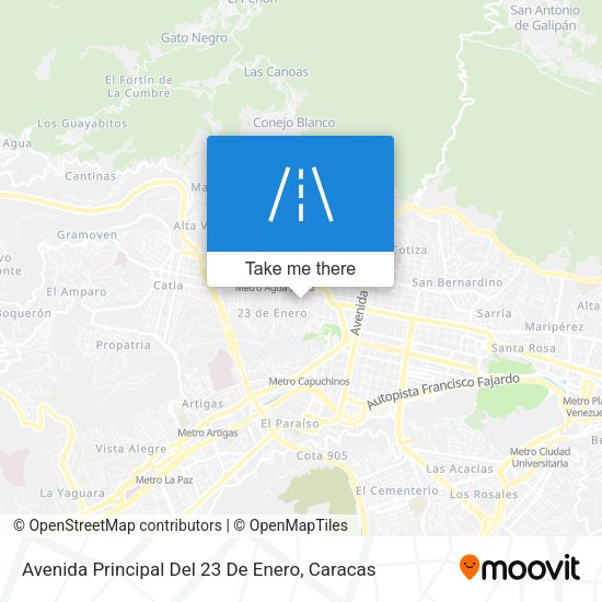 Avenida Principal Del 23 De Enero map