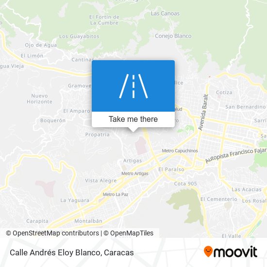 Calle Andrés Eloy Blanco map