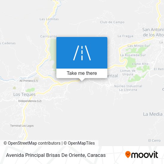 Avenida Principal Brisas De Oriente map