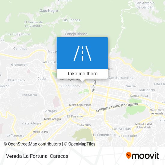 Mapa de Vereda La Fortuna