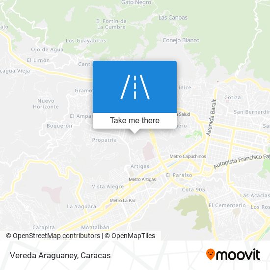 Vereda Araguaney map