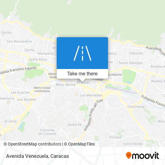 Avenida Venezuela map