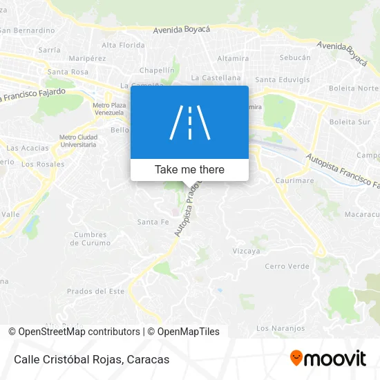 Calle Cristóbal Rojas map