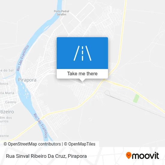 Rua Sinval Ribeiro Da Cruz map