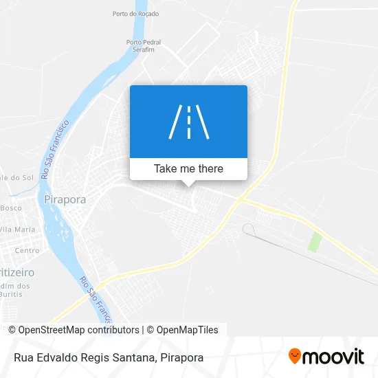 Rua Edvaldo Regis Santana map