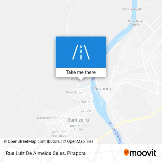 Rua Luiz De Almeida Sales map