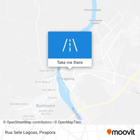 Rua Sete Lagoas map
