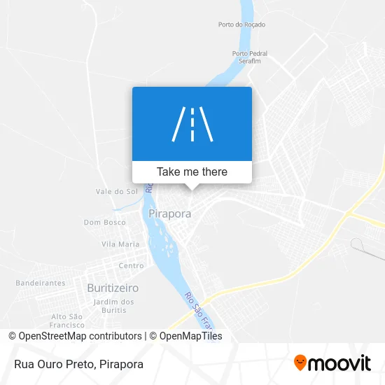 Rua Ouro Preto map