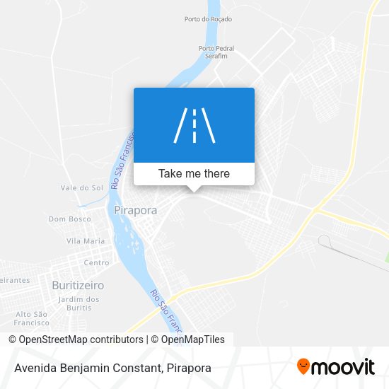 Avenida Benjamin Constant map