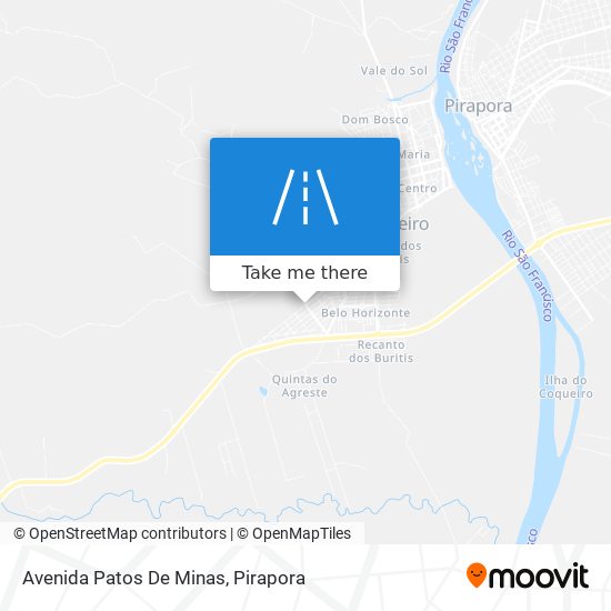 Avenida Patos De Minas map