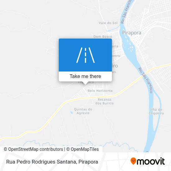 Rua Pedro Rodrigues Santana map