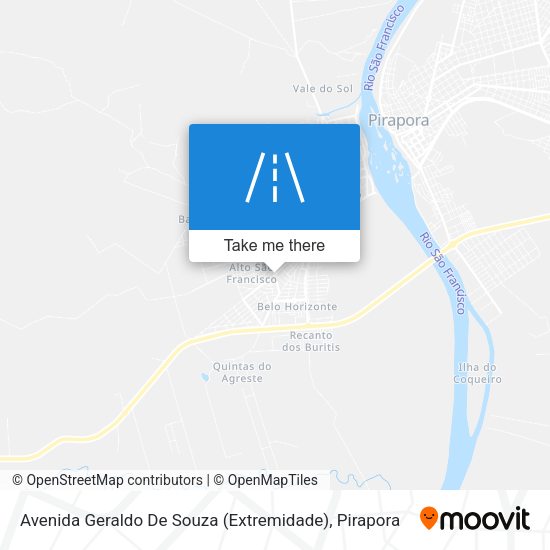 Avenida Geraldo De Souza (Extremidade) map