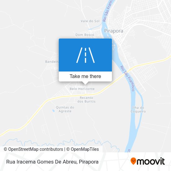 Rua Iracema Gomes De Abreu map