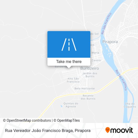 Rua Vereador João Francisco Braga map