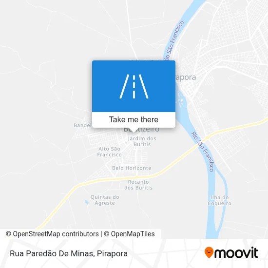Rua Paredão De Minas map