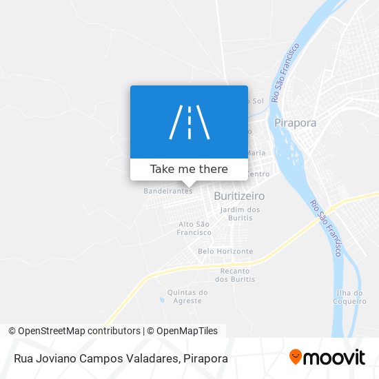 Rua Joviano Campos Valadares map