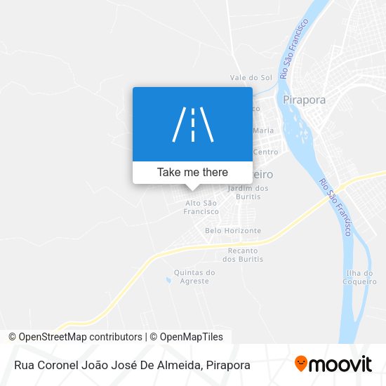 Rua Coronel João José De Almeida map