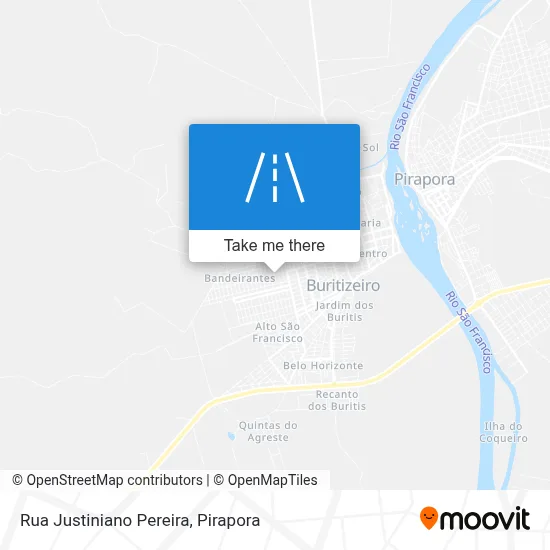 Rua Justiniano Pereira map