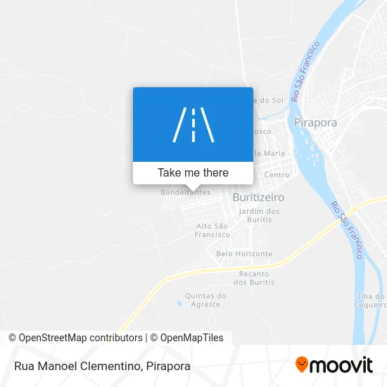 Rua Manoel Clementino map