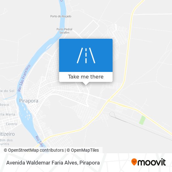 Mapa Avenida Waldemar Faria Alves