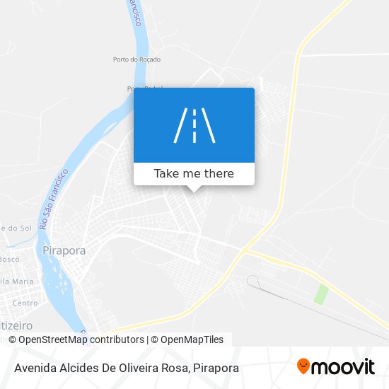 Mapa Avenida Alcides De Oliveira Rosa