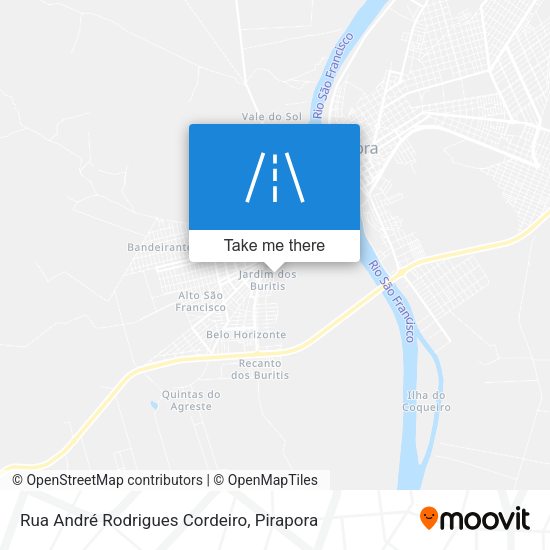 Rua André Rodrigues Cordeiro map